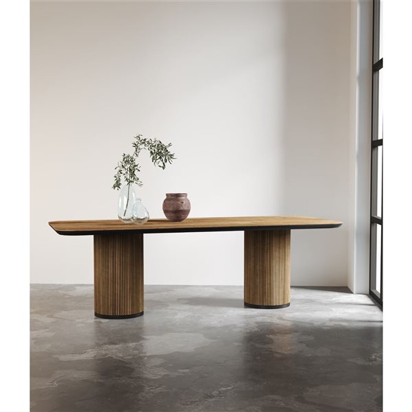 Urban Woodcraft Osaka 94 x 39-in Teak Dining Table