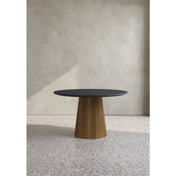 Urban Woodcraft Osaka 51- in Round Teak Dining Table