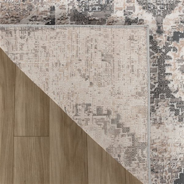 Rug Branch Atlas 4 x 6-ft Beige Grey Modern Geometric Pattern Indoor Area Rug