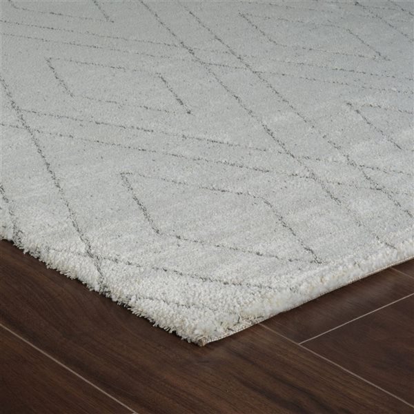 Rug Branch Casa 5 x 7-ft Beige Grey Modern Tribal Geometric Pattern Indoor Area Rug