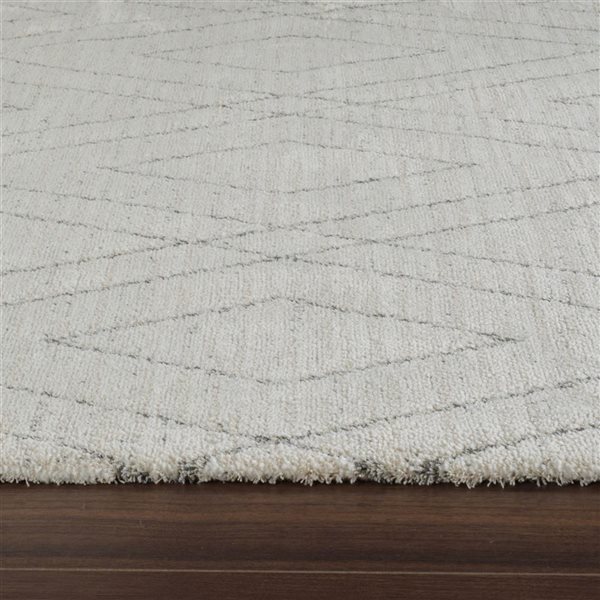 Rug Branch Casa 5 x 7-ft Beige Grey Modern Tribal Geometric Pattern Indoor Area Rug