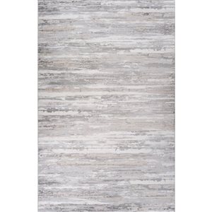 Rug Branch Atlas 4 x 6-ft Grey Beige Modern Camo Indoor Area Rug