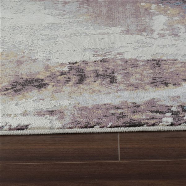 Rug Branch Nomad 4 x 6-ft Beige Blue Distressed Abstract Indoor Area Rug