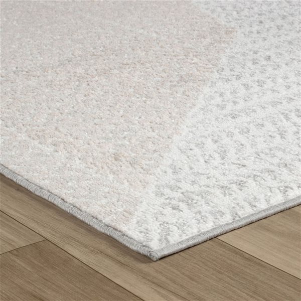 Rug Branch Cadence 4 x 6-ft Beige Cream Modern Abstract Indoor Area Rug