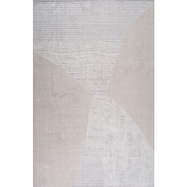 Rug Branch Cadence 4 x 6-ft Beige Cream Modern Abstract Indoor Area Rug