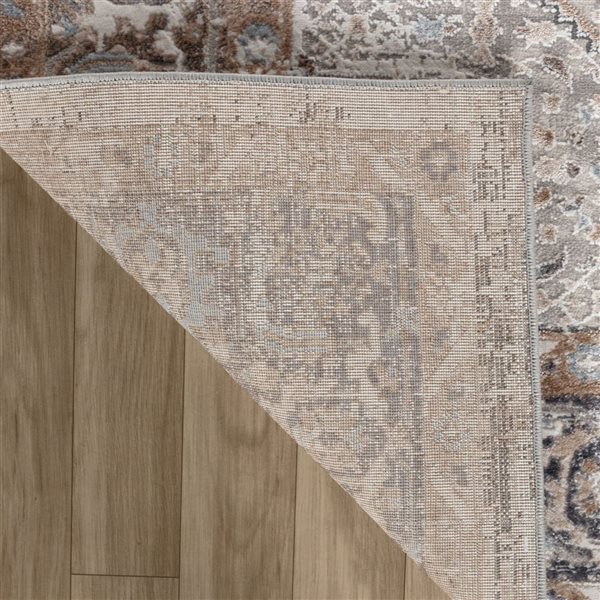 Rug Branch Atlas 6 x 9-ft Beige Grey Modern Persian-Style Indoor Area Rug