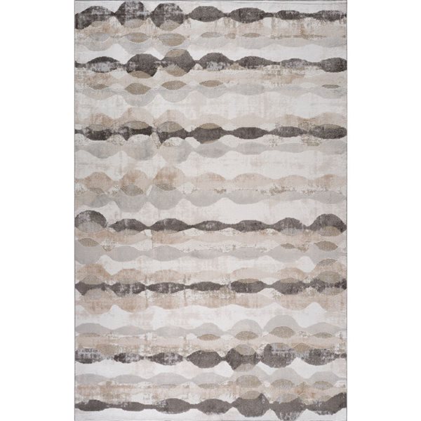 Rug Branch Cadence 4 x 6-ft Brown Beige Modern Abstract Indoor Area Rug