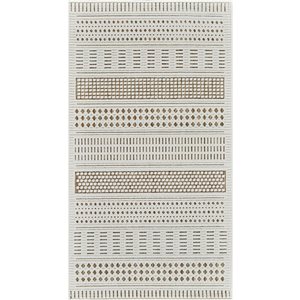 Tapis d'entrée int./ext. Maise de Rug Branch 3 x 5 pi brun beige moderne style bohème abstrait