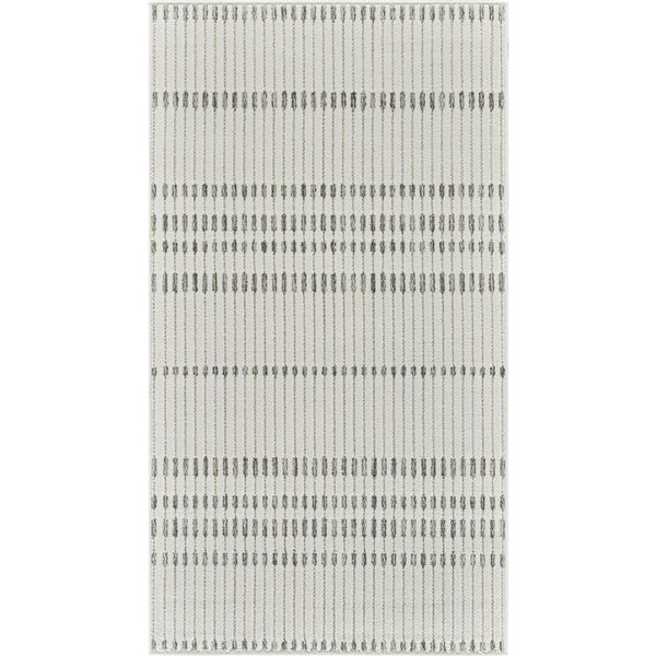 Rug Branch Maise 3 x 5-ft Cream Beige Modern Abstract Boho-Style Indoor/Outdoor Door Mat