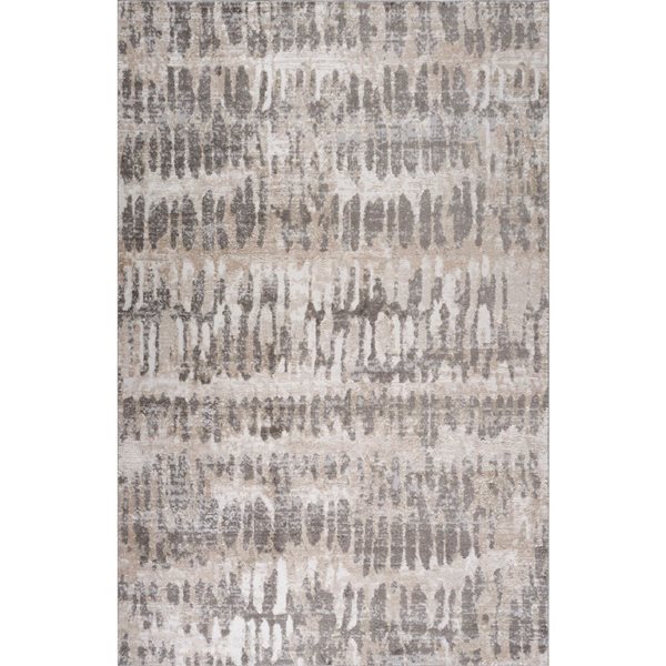 Tapis décoratif d'intérieur Cadence de Rug Branch 5 x 7 pi beige brun à motif animalier