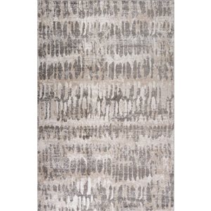 Tapis décoratif d'intérieur Cadence de Rug Branch 5 x 7 pi beige brun à motif animalier