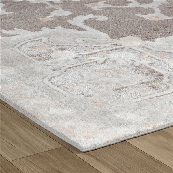 Rug Branch Cadence 5 x 7-ft Brown Grey Modern Vintage Indoor Aera Rug