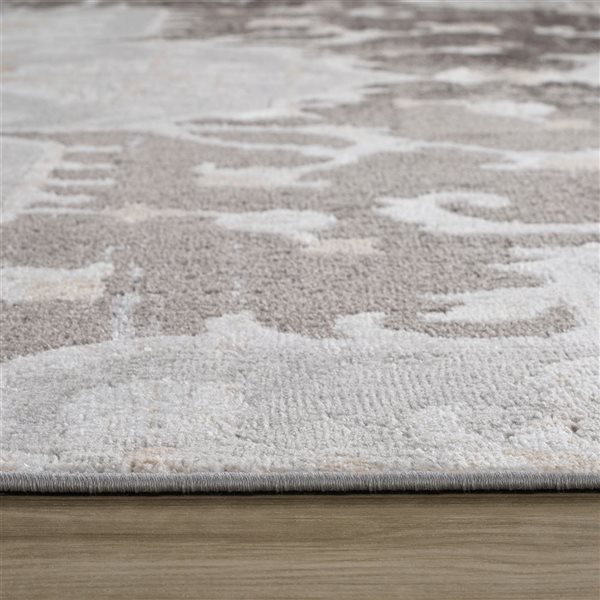 Rug Branch Cadence 5 x 7-ft Brown Grey Modern Vintage Indoor Aera Rug