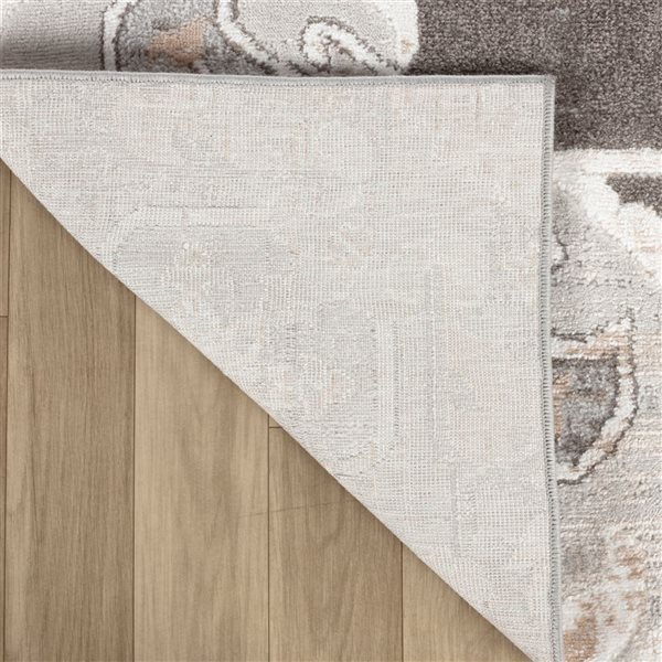 Rug Branch Cadence 5 x 7-ft Brown Grey Modern Vintage Indoor Aera Rug