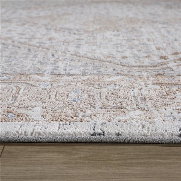 Rug Branch Atlas 5 x 7-ft Beige Grey Boho Persian-Style Indoor Area Rug