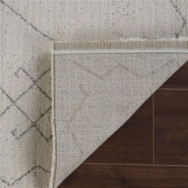 Rug Branch Casa 2 x 8-ft Beige Cream Contemporary Abstract Tribal Pattern Indoor Runner Rug