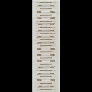 Tapis de couloir int./ext. Maise de Rug Branch 2 x 8 pi brun beige moderne à motif abstrait