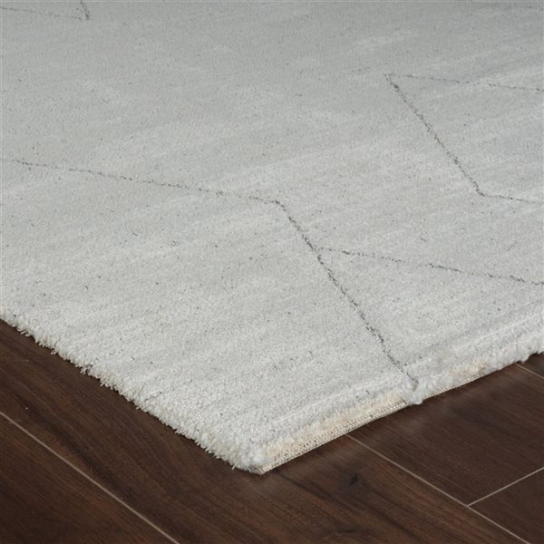 Rug Branch Casa 2 x 8-ft Beige Cream Modern Abstract Tribal Geometric Pattern Indoor Runner Rug