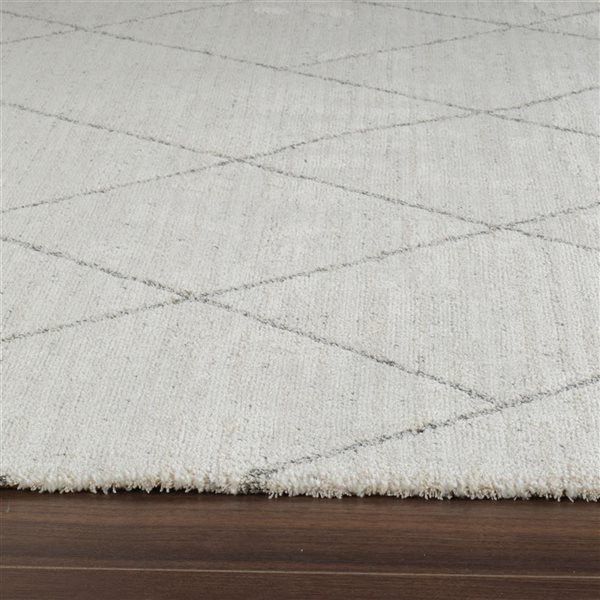 Rug Branch Casa 2 x 8-ft Beige Cream Abstract Boho-Style Indoor Runner Rug