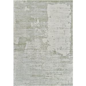 Rug Branch Nomad 4 x 6-ft Green Beige Modern Abstract Indoor Area Rug