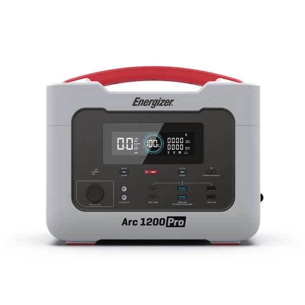 Bloc d'alimentation Energizer Arc 1200 Pro avec batterie lithium-fer-phosphate et charge rapide