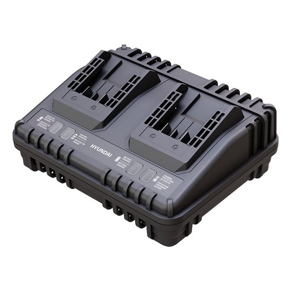 Hyundai 20 V 4 A Dual-Bay Battery charger