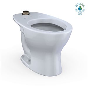 TOTO Tornado Flush Commercial Flushometer Elongated Floor Mount Universal Height Toilet Bowl with Cefiontect