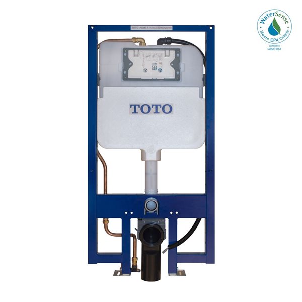 TOTO DUOFIT In-Wall Dual Flush 1.28 and 0.9 GPF Tank System, Copper Supply Line