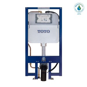 TOTO DUOFIT In-Wall Dual Flush 1.28 and 0.9 GPF Tank System, Copper Supply Line