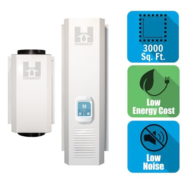 Humidex Energy Efficient Crawlspace Combo Digital Air Ventilation ...