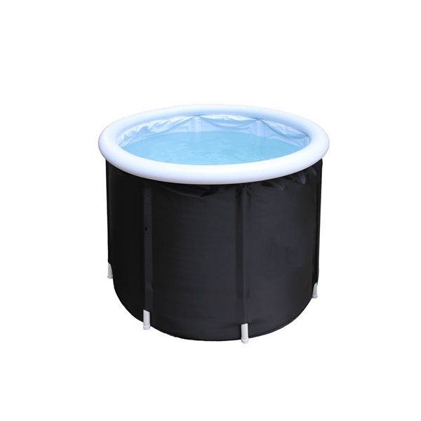 Bain de glace rond gonflable pour 1 personne avec couvercle Carley de A&E Bath and Shower