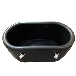 Bain de glace ovale gonflable pour 1 personne avec couvercle Carley de A&E Bath and Shower