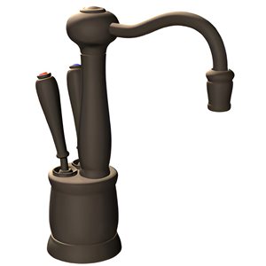 Distributeur d'eau chaude et froide instantané Insinkerator style ancien, bronze moka