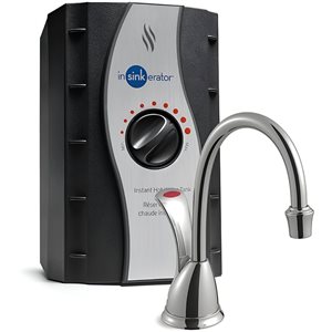 Réservoir de distribution d'eau chaude instantanée Involve série Wave d'Insinkerator à une poignée 6,75 po, chrome