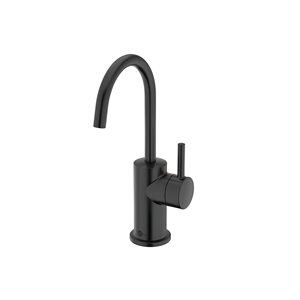 Robinet d'eau chaude instantanée collection Showroom 3010 d'Insinkerator moderne, noir mat