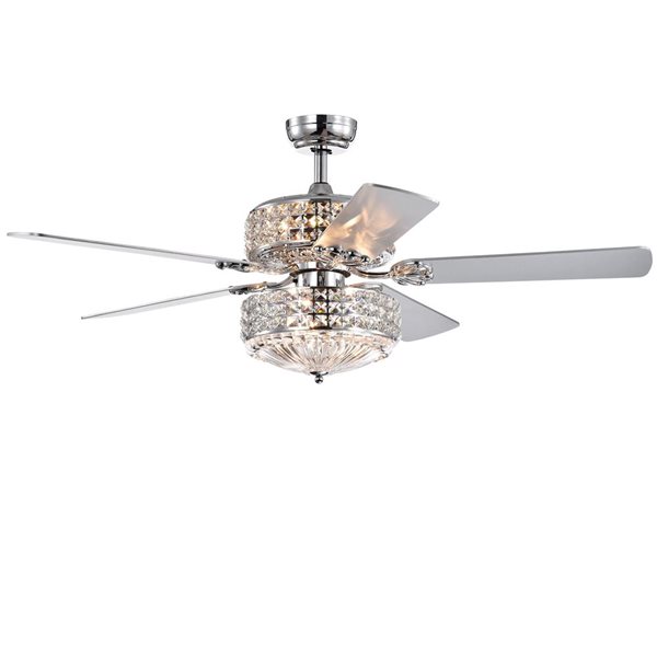 HOME ACCESSORIES INC Home Accessories Germane 52-in 5-Blade Chrome
