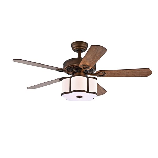 Home Accessories Geloy 52-in 5-Blade Satin Bronze Ceiling Fan