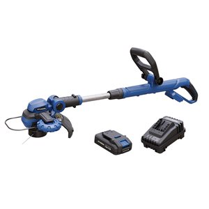 Hyundai 20V Lithium-Ion Cordless 12-in String Trimmer Kit with 2.0 Ah Battery and Charger