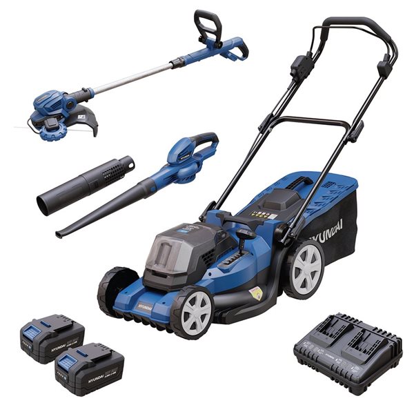 Electric lawn mower and leaf blower sale