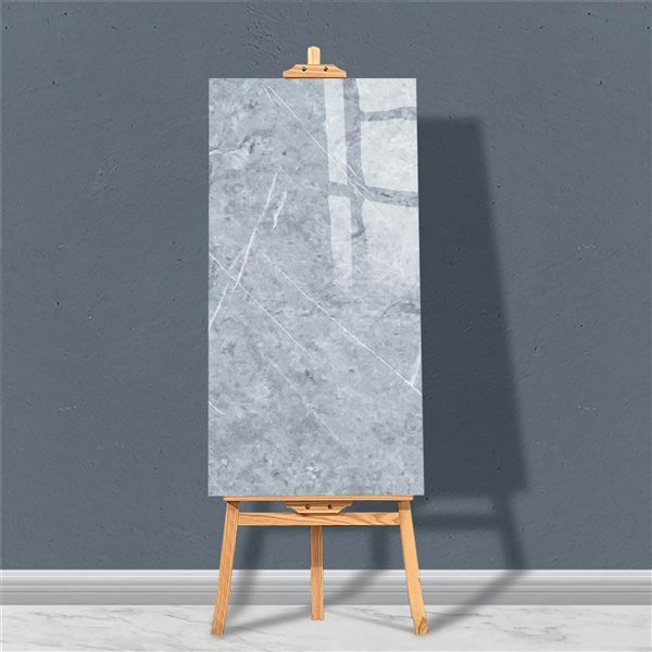 Dundee Deco Dark Grey, White 2 ft X 1 ft Peel & Stick Wall Panels, 9.5 sq ft in total