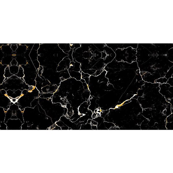 Dundee Deco Black, White, Gold 2 ft X 1 ft Peel & Stick Wall Panels, 9.5 sq ft in total