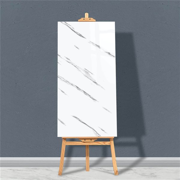 Dundee Deco White, Light Grey 2 ft X 1 ft Peel & Stick Wall Panels, 19 sq ft in total