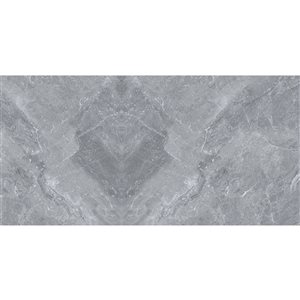 Dundee Deco Dark Grey 2 ft X 1 ft Peel & Stick Wall Panels, 19 sq ft in total