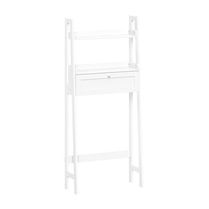 RiverRidge Home Amery 25 W x 58-in H White Composite Ladder Shelf Over-the-Toilet Storage