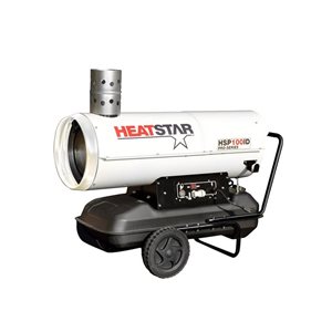 HeatStar Chauffage de construction à chauffage indirect 122,000 BTU