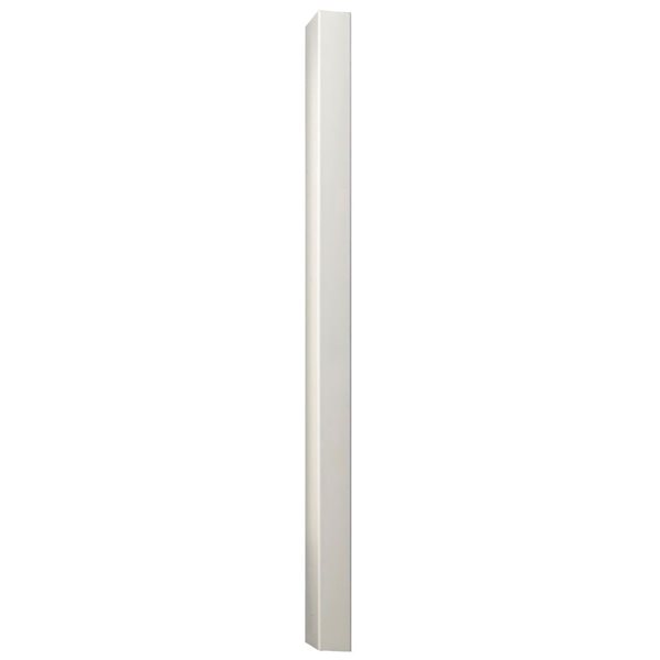 everhome 4-in x 4-in x 8-ft White Vinyl Pearl Fence Post