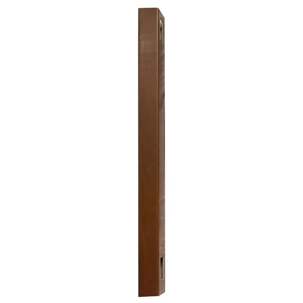 everhome 5-in x 5-in x 8-ft Woodgrain Vinyl Mangrove Fence Post