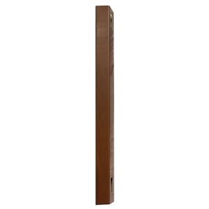 everhome 5-in x 5-in x 8-ft Woodgrain Vinyl Mangrove Fence Post