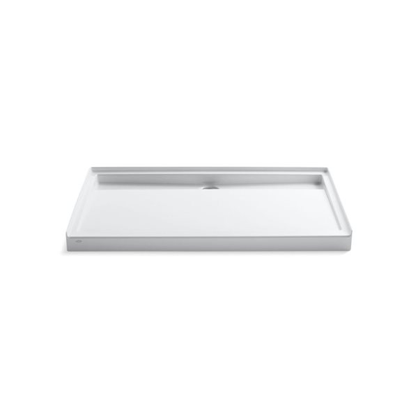 KOHLER 60-in x 36-in Groove Acrylic Shower Receptor with Back Drain