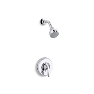 Garniture de douche Coralais de KOHLER 2,5 gal/min Rite-Temp, chrome brillant